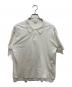 AURALEE（オーラリー）の古着「HIGH GAUGE PIQUE DOUBLE CLOTH POLO/鹿の子ポロシャツ」｜ホワイト