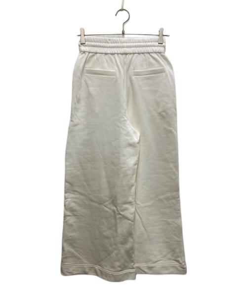 FRAY ID（フレイ アイディー）FRAY ID (フレイ アイディー) スウェットタックパンツ ホワイトの古着・服飾アイテム