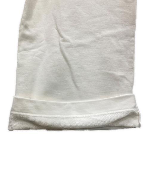 FRAY ID（フレイ アイディー）FRAY ID (フレイ アイディー) スウェットタックパンツ ホワイトの古着・服飾アイテム