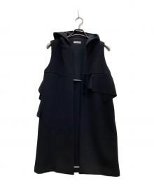 YORI（ヨリ）の古着「ボンディングロングジレ」｜ブラック