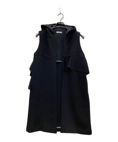 YORI（ヨリ）yori (ヨリ) ボンディングロングジレ ブラック サイズ:freeの古着・服飾アイテム