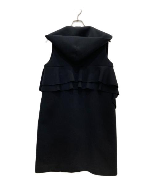 YORI（ヨリ）yori (ヨリ) ボンディングロングジレ ブラック サイズ:freeの古着・服飾アイテム