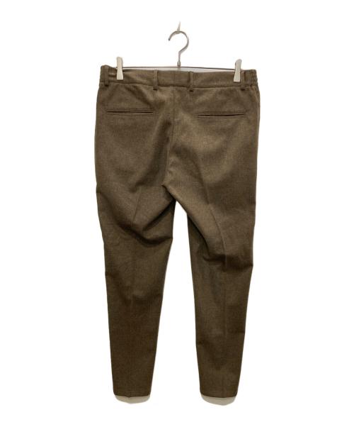 giab's ARCHIVIO（ジャブス アルキヴィオ）giab's ARCHIVIO (ジャブス アルキヴィオ) ウールテーパードパンツ ブラウン サイズ:48の古着・服飾アイテム