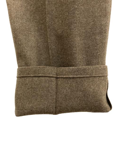 giab's ARCHIVIO（ジャブス アルキヴィオ）giab's ARCHIVIO (ジャブス アルキヴィオ) ウールテーパードパンツ ブラウン サイズ:48の古着・服飾アイテム