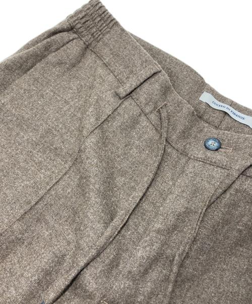 giab's ARCHIVIO（ジャブス アルキヴィオ）giab's ARCHIVIO (ジャブス アルキヴィオ) ウールテーパードパンツ ブラウン サイズ:48の古着・服飾アイテム