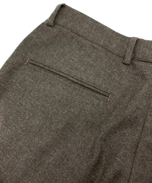 giab's ARCHIVIO（ジャブス アルキヴィオ）giab's ARCHIVIO (ジャブス アルキヴィオ) ウールテーパードパンツ ブラウン サイズ:48の古着・服飾アイテム