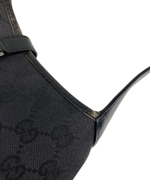 GUCCI（グッチ）GUCCI (グッチ) GGキャンバス ジャッキー ハンドバッグ ブラックの古着・服飾アイテム