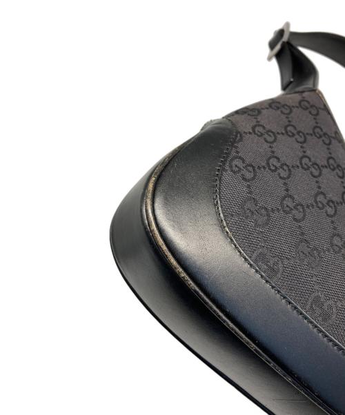 GUCCI（グッチ）GUCCI (グッチ) GGキャンバス ジャッキー ハンドバッグ ブラックの古着・服飾アイテム