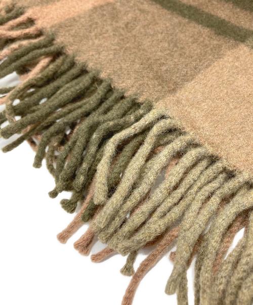 JOSHUA ELLIS（ジョシュア エリス）Joshua Ellis (ジョシュア エリス) カシミヤ100％大判ストール カーキの古着・服飾アイテム