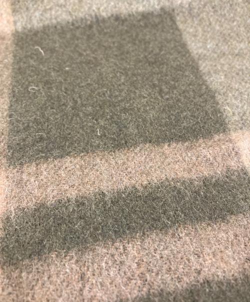 JOSHUA ELLIS（ジョシュア エリス）Joshua Ellis (ジョシュア エリス) カシミヤ100％大判ストール カーキの古着・服飾アイテム