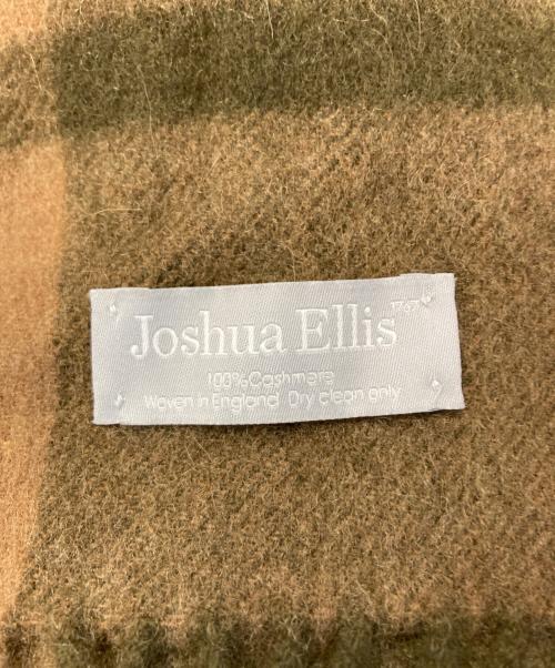 JOSHUA ELLIS（ジョシュア エリス）Joshua Ellis (ジョシュア エリス) カシミヤ100％大判ストール カーキの古着・服飾アイテム
