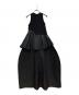 OMMO (オーエムエムオー) BALLOON PEPLUM LAYERED OP/バルーンペプラムレイヤードワンピース ブラック サイズ:36：14000円