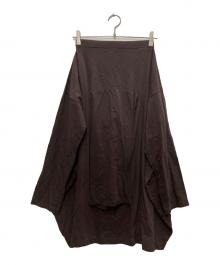nagonstans（ナゴンスタンス）の古着「ソフト天竺Tシャツデザインスカート」｜ブラウン