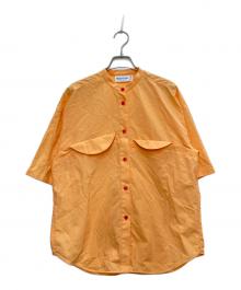 nagonstans（ナゴンスタンス）の古着「bustier shirt/ビスチェ シャツ」｜オレンジ