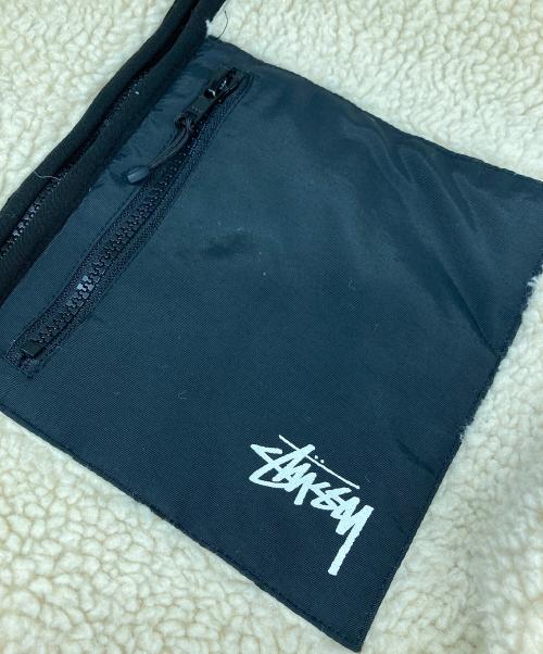 stussy（ステューシー）stussy (ステューシー) 8 BALL SHERPA JACKET/8 ボール シェルパ ジャケット ホワイト×ブラック サイズ:Lの古着・服飾アイテム