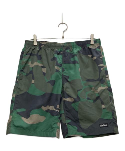WILD THINGS（ワイルドシングス）WILD THINGS (ワイルドシングス) SUPPLEX PRINT SHORTS/ナイロン　ショートパンツ オリーブ サイズ:ＸＬの古着・服飾アイテム