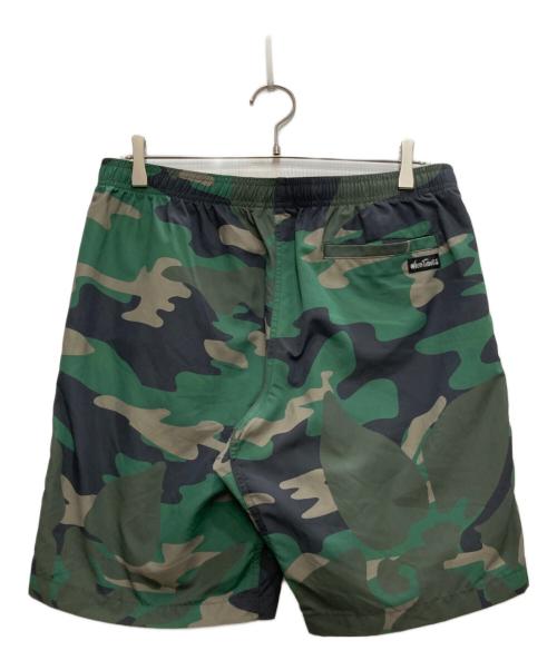 WILD THINGS（ワイルドシングス）WILD THINGS (ワイルドシングス) SUPPLEX PRINT SHORTS/ナイロン　ショートパンツ オリーブ サイズ:ＸＬの古着・服飾アイテム