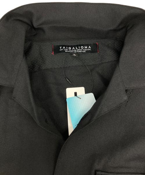 TAIGALIONA（タイガリオナ）taigaliona (タイガリオナ) MODULE BIG SHIRT/モジュール ビッグ シャツ ブラック サイズ:Lの古着・服飾アイテム