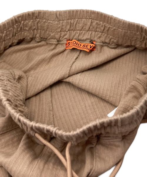 studio seven（スタジオセブン）studio seven (スタジオセブン) Cotton Wide Easy Pants/コットンワイドイージーパンツ ベージュ サイズ:Ｌの古着・服飾アイテム