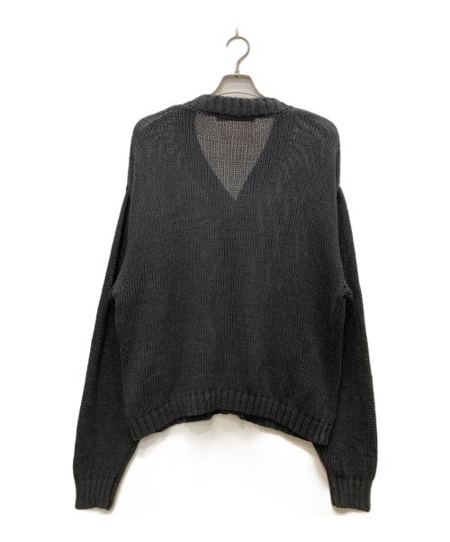 studio seven（スタジオセブン）STUDIO SEVEN (スタジオセブン) S Patch Knit Cardigan/Sパッチニットカーディガン ブラック サイズ:Ｌの古着・服飾アイテム