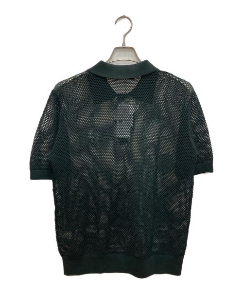 FRED PERRY（フレッドペリー）FRED PERRY (フレッドペリー) メッシュポロシャツ ブラック サイズ:L 未使用品の古着・服飾アイテム