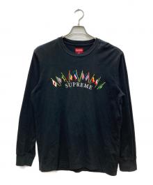 SUPREME（シュプリーム）の古着「Flags L/S Top/フラッグス L/S トップ」｜ブラック