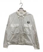 flagstuffフラグスタフ）の古着「バックグラフィックジップジャケット」｜ホワイト