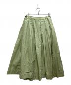 CASEY CASEYケーシーケーシー）の古着「フレアスカート」｜グリーン