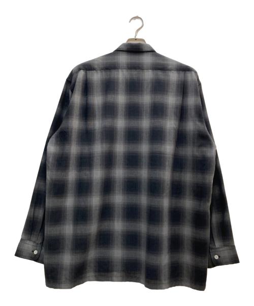 THE NORTH FACE（ザ ノース フェイス）THE NORTH FACE (ザ ノース フェイス) ロングスリーブウーリーチェックシャツ グレー×ブラック サイズ:Ｍの古着・服飾アイテム