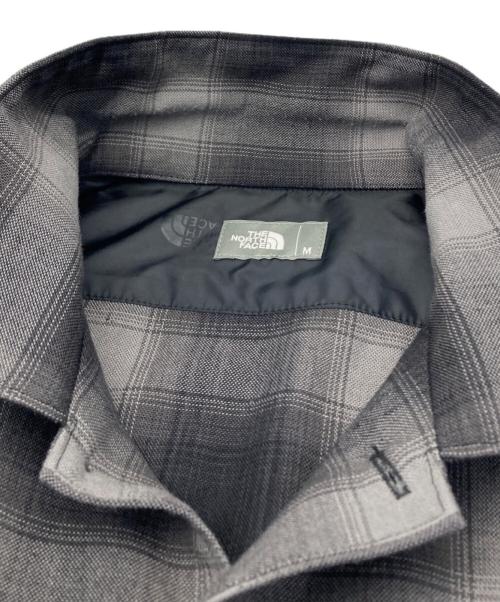 THE NORTH FACE（ザ ノース フェイス）THE NORTH FACE (ザ ノース フェイス) ロングスリーブウーリーチェックシャツ グレー×ブラック サイズ:Ｍの古着・服飾アイテム