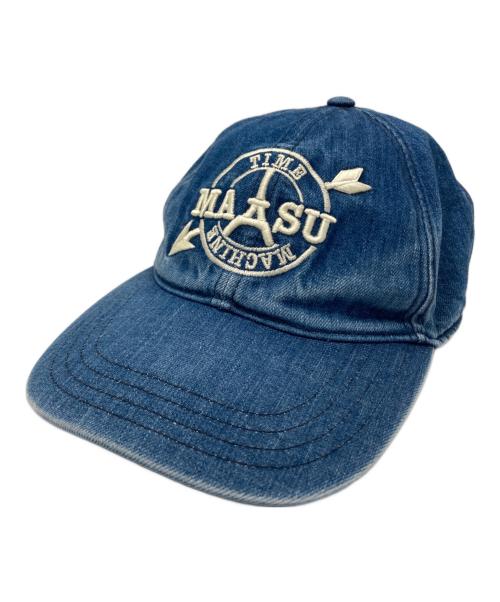 masu（エムエーエスユー）masu (エムエーエスユー) MB EMBROIDERY CAP/MB エンブロイダリー　キャップ インディゴの古着・服飾アイテム