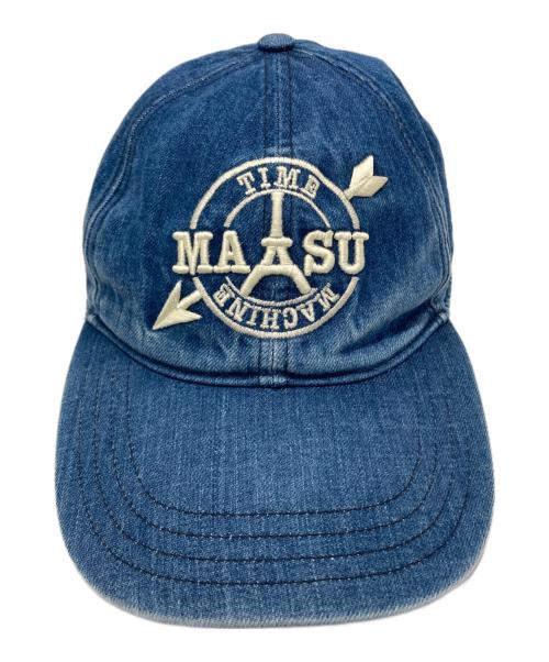 masu（エムエーエスユー）masu (エムエーエスユー) MB EMBROIDERY CAP/MB エンブロイダリー　キャップ インディゴの古着・服飾アイテム
