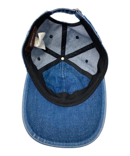 masu（エムエーエスユー）masu (エムエーエスユー) MB EMBROIDERY CAP/MB エンブロイダリー　キャップ インディゴの古着・服飾アイテム
