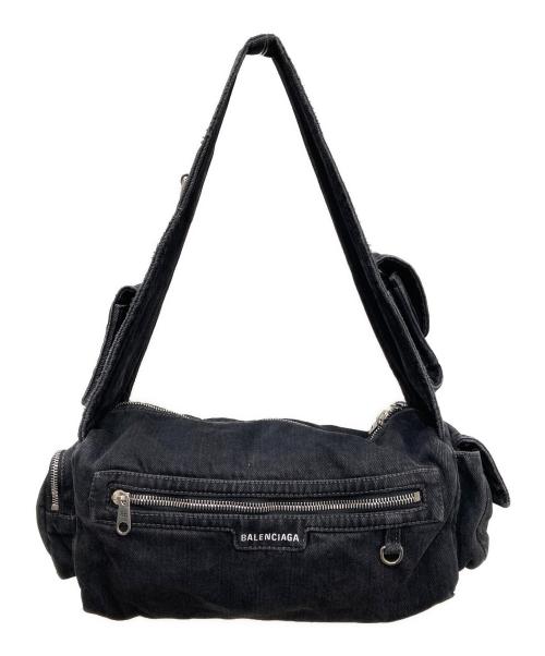 BALENCIAGA（バレンシアガ）BALENCIAGA (バレンシアガ) SUPERBUSY SMALL SLING BAG/スーパービジー スモール スリング バッグ ブラックの古着・服飾アイテム