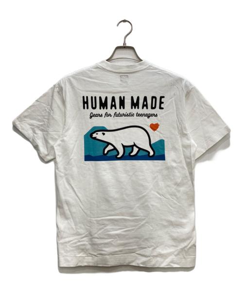HUMAN MADE（ヒューマンメイド）HUMAN MADE (ヒューマンメイド) Polar Bear Graphic Tシャツ/ポーラー・ベア・グラフィック ホワイト サイズ:Sの古着・服飾アイテム