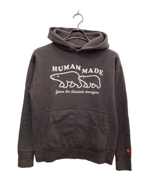 HUMAN MADE（ヒューマンメイド）HUMAN MADE (ヒューマンメイド) ベアパーカー グレー サイズ:Mの古着・服飾アイテム