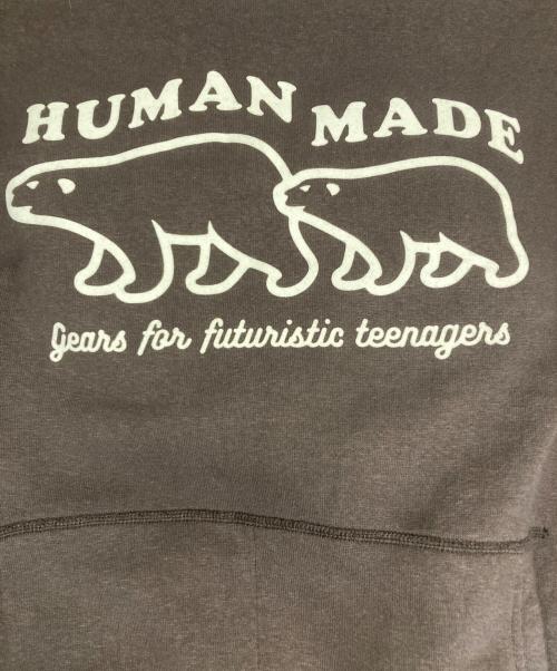HUMAN MADE（ヒューマンメイド）HUMAN MADE (ヒューマンメイド) ベアパーカー グレー サイズ:Mの古着・服飾アイテム