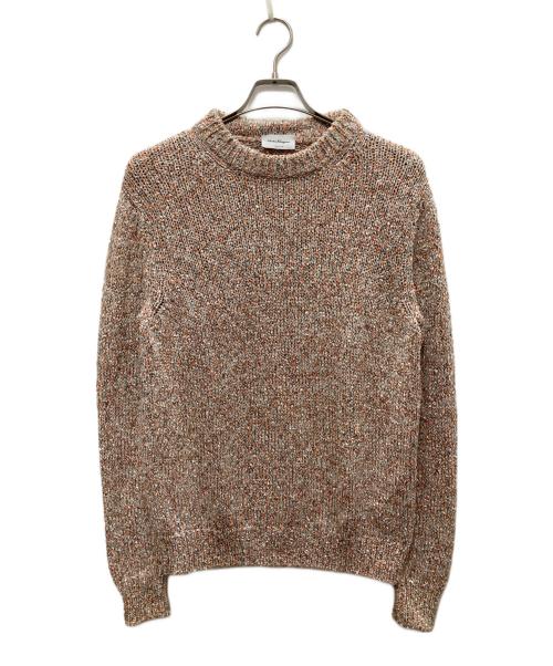 Salvatore Ferragamo（サルヴァトーレ フェラガモ）Salvatore Ferragamo (サルヴァトーレ フェラガモ) クルーネックニット ベージュ サイズ:Sの古着・服飾アイテム