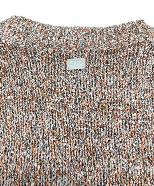 Salvatore Ferragamo（サルヴァトーレ フェラガモ）Salvatore Ferragamo (サルヴァトーレ フェラガモ) クルーネックニット ベージュ サイズ:Sの古着・服飾アイテム