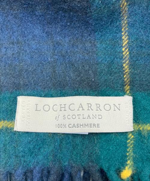 Lochcarron（ロキャロン）LOCHCARRON (ロキャロン) カシミヤ100％大判ストール グリーンの古着・服飾アイテム