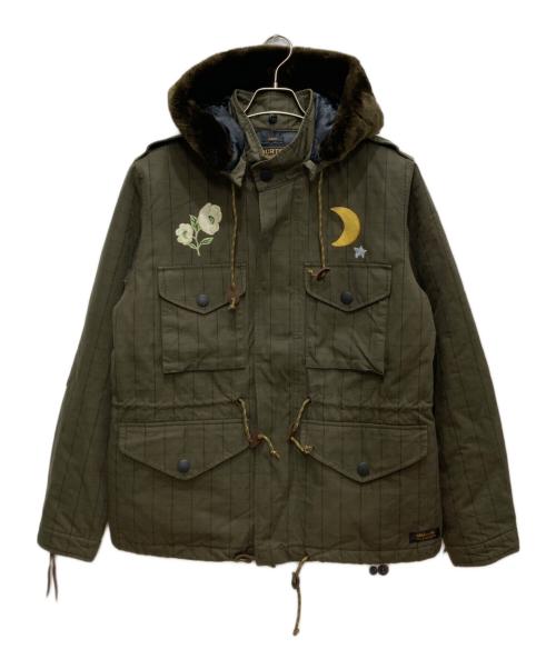 BURTON（バートン）BURTON (バートン) NEIGHBORHOOD (ネイバーフッド) M65ジャケット オリーブ サイズ:Mの古着・服飾アイテム