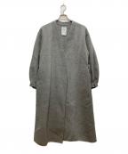 Nobleノーブル）の古着「リバーパフガウンコート」｜グレー