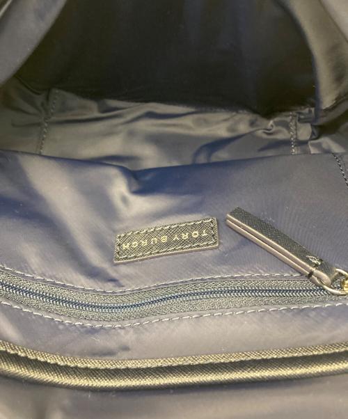 TORY BURCH（トリーバーチ）TORY BURCH (トリーバーチ) レオパード 2WAYショルダーバッグ ネイビー×ホワイトの古着・服飾アイテム