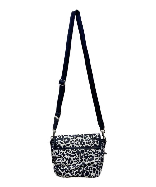 TORY BURCH（トリーバーチ）TORY BURCH (トリーバーチ) レオパード 2WAYショルダーバッグ ネイビー×ホワイトの古着・服飾アイテム