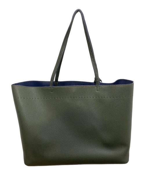 TORY BURCH（トリーバーチ）TORY BURCH (トリーバーチ) ペブルドレザー Mcgraw Tote バッグ グレーの古着・服飾アイテム