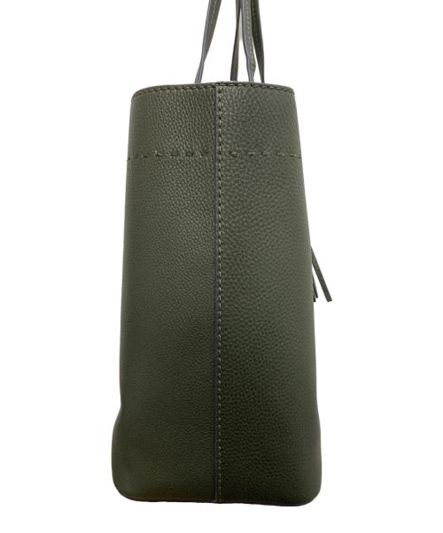 TORY BURCH（トリーバーチ）TORY BURCH (トリーバーチ) ペブルドレザー Mcgraw Tote バッグ グレーの古着・服飾アイテム