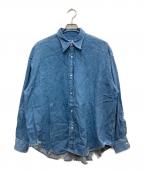 H BEAUTY&YOUTHエイチ ビューティー&ユース）の古着「ビッグデニムシャツ」｜インディゴ