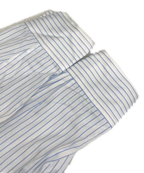 Cale（カル）Cale (カル) ストライプシャツ ホワイト×ブルー サイズ:4の古着・服飾アイテム