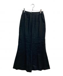 CHANEL（シャネル）の古着「リネンロングスカート」｜ブラック