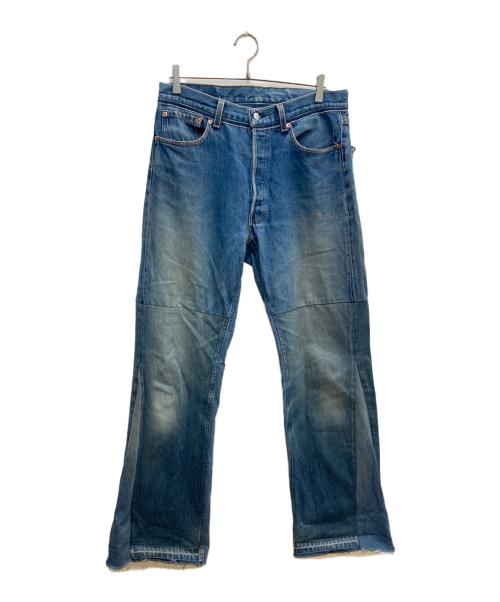 READYMADE（レディメイド）READYMADE (レディメイド) WIDE FLARE DENIM インディゴ サイズ:33の古着・服飾アイテム